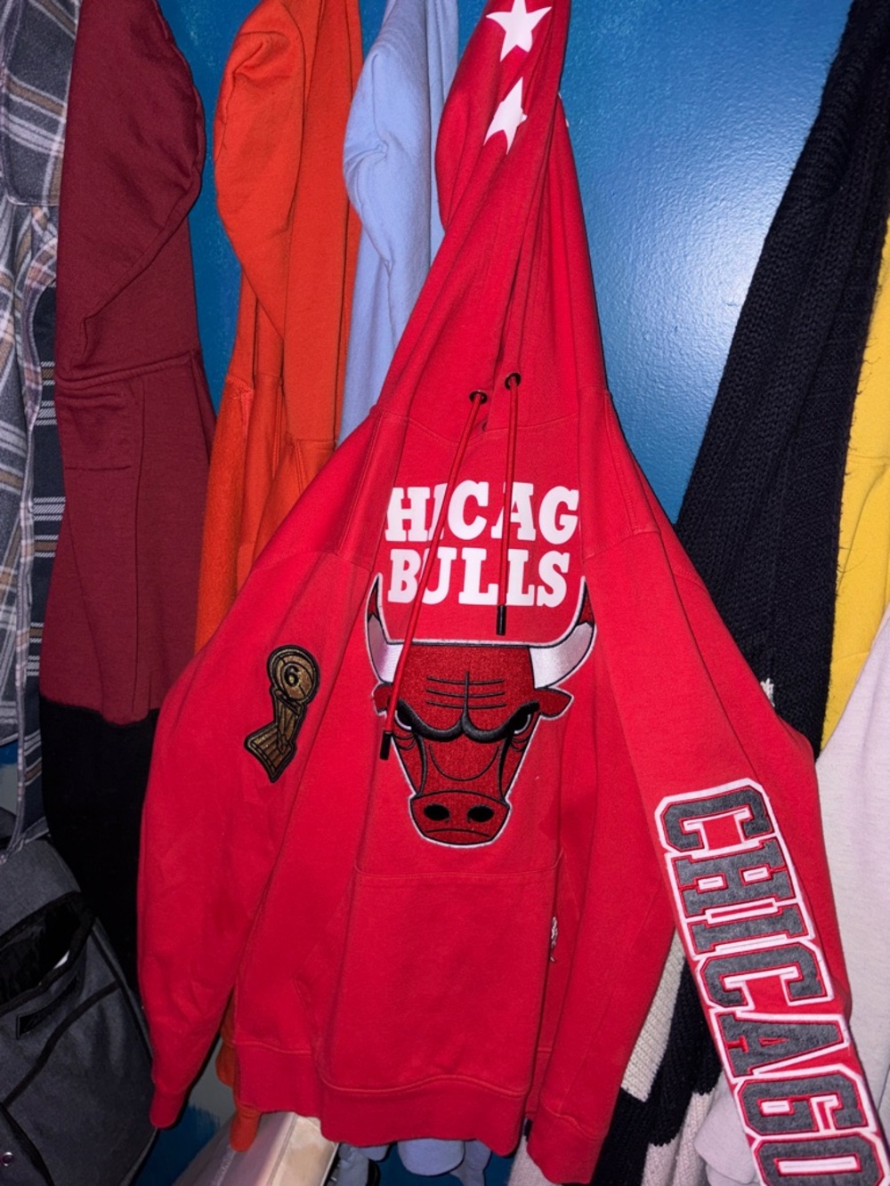 Chicago Bulls Red Pullover Hoodie